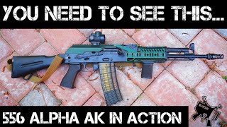 My Alpha 556 AK doesn't SUCK! Let's shoot it! (modernized ak