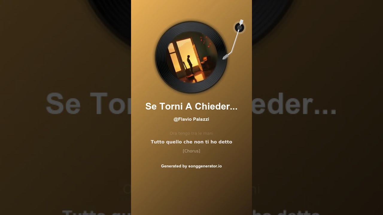 Se Torni A Chiedermi Di Noi (La Nostra Storia)