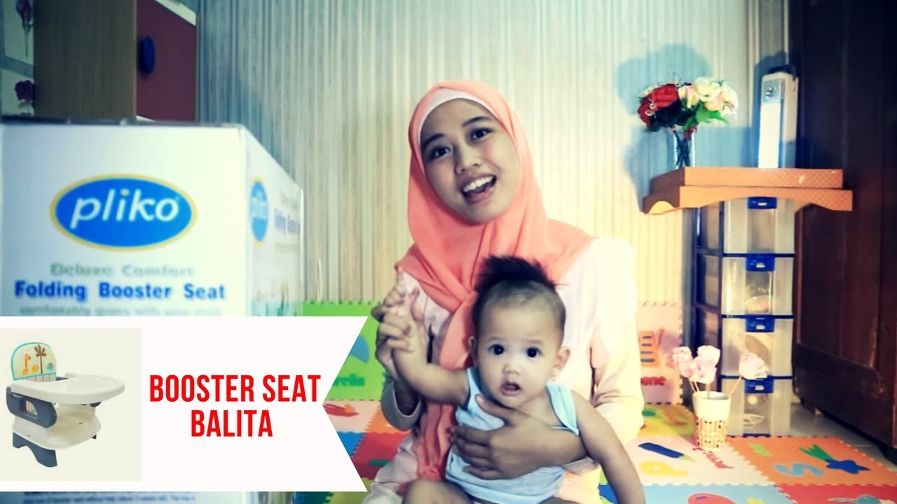  REVIEW  Kursi  makan  bayi  pliko folding booster seat Deluxe 