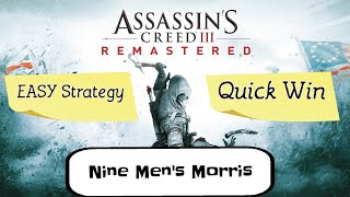 Original Gamer Trophy Guide 🏆 | Nine Men’s Morris EASY Win Tutorial | Assassin’s Creed III