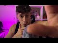 ASMR Your friend cleans your face (male whispers, hand movements) *Personal Attention*