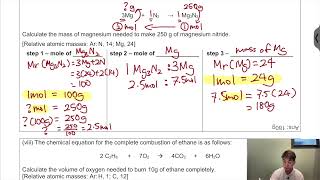 Stoichiometry Part 2: Reacting Masses & Gas Volumes (Guided Practice) | O-Level & IGCSE Chemistry