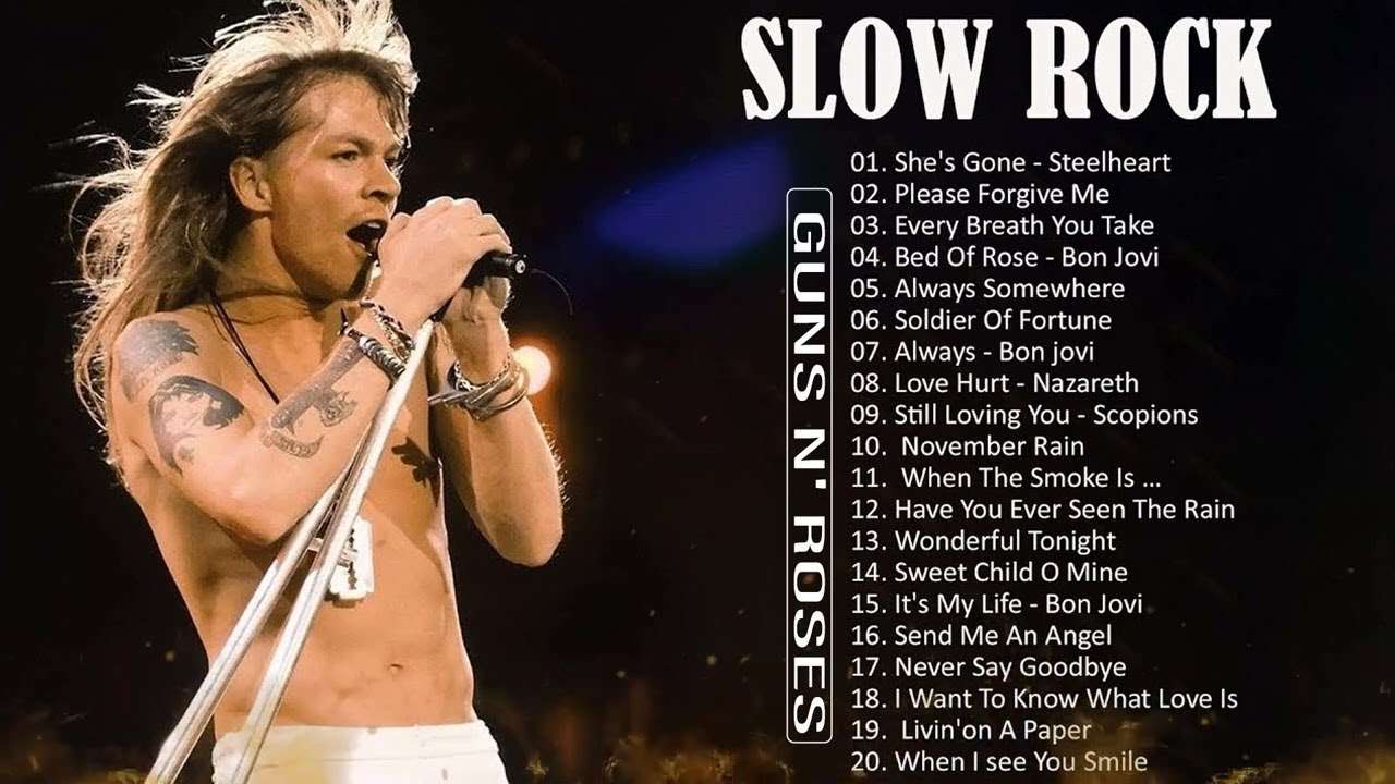 Bon jovi, Air Supply, Scorpions, Aerosmith, Led Zeppelin, Nirvana   Slow Rock Love Song 70s 80s 90s
