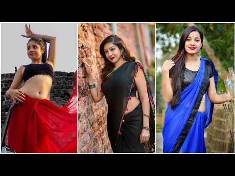 Mouni Roy's sultry poses in a blue saree have the internet buzzing