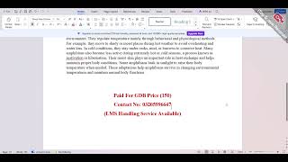 Famous ZOO513T GDB No 01 Solution 2026  Solution  BY || Virtual Assign Lab || Net Worth