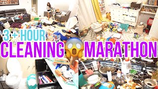 EXTREME CLEAN WITH ME MARATHON \/ OVER 3 HOURS OF CLEANING MOTIVATION \/ COMPLETE DISASTER \/ MOM LIFE
