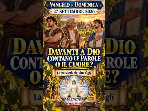 Video Vangelo di Domenica 27 Settembre 2026: davanti a Dio contano le parole o il cuore?