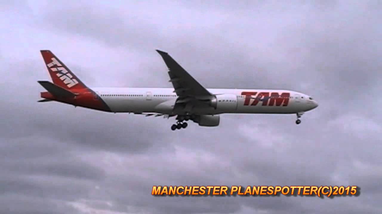 Tam Linhas Aereas Boeing 777 PT-MUG On JJ8084 Bouncy Landing At London Heathrow On 17/10/2015