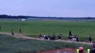 Waterloo 200 - The reenactment of The Battle of Waterloo 2015 French cannon withdraw