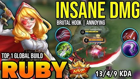RUBY BEST BUILD 2023 | BUILD TOP 1 GLOBAL RUBY GAMEPLAY | MOBILE LEGENDS