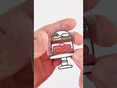 디저트 스티커와 투명한 보관함까지 만들기 #<strong>dessert</strong> #diy #stickers #paperdiy  #<strong>shorts</strong> #diy #종이놀이