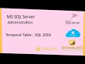 SQL 2016 - Temporal table Bug