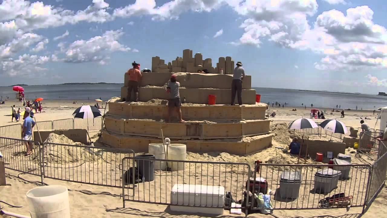 2013 Revere Beach Sand Sculpting Festival Center Sculpture Time-Lapse