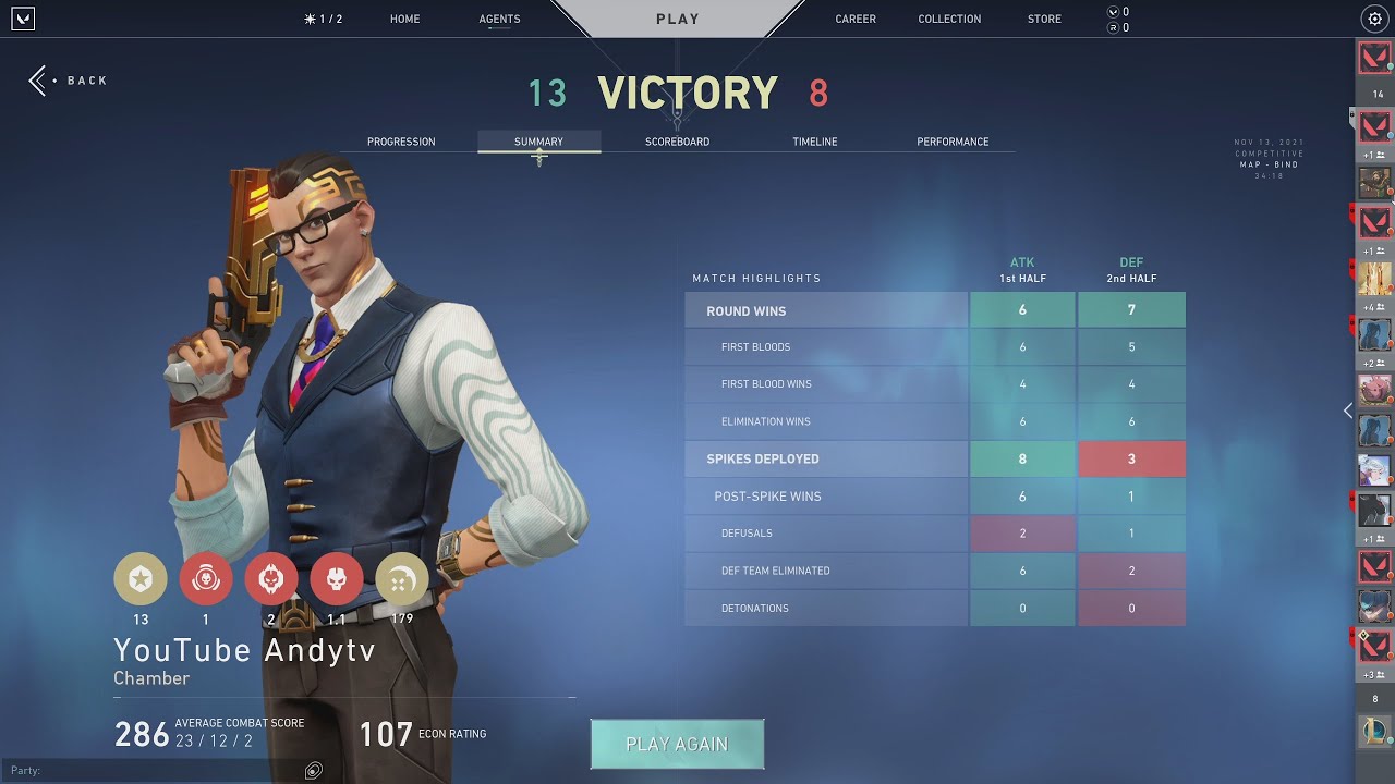 *NEW* Valorant Agent Chamber Full 23 Kill Gameplay