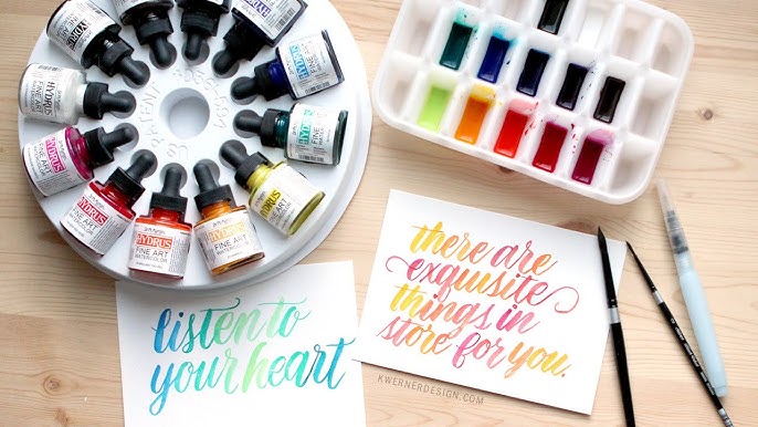 New Dr. Ph. Martin's Radiant Watercolors- Swatching and Playtime 