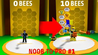 0 - 10 Bees - Noob To Pro Bee Swarm Simulator No Robux