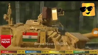 India's main battle tank T-90 in action during International Army Games/international army gams 2017 screenshot 1