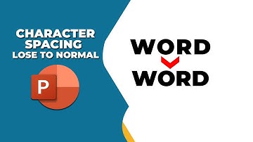 How to make character spacing loose in PowerPoint to normal