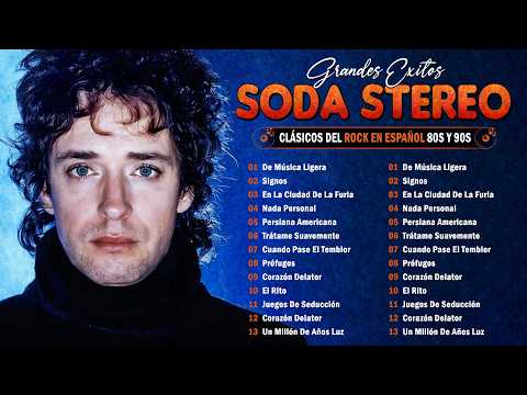 SODA STEREO Grandes Éxitos 🎸 Lo Mejor del Rock Argentino en Español