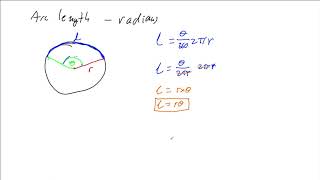 Arc Length of a Circle using Radians