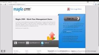 Maple CRM Software - First Use Tutorial screenshot 2