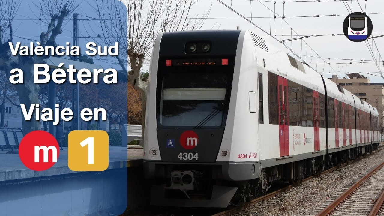Viaje en la línea 1 de Metrovalencia | València Sud - Bétera