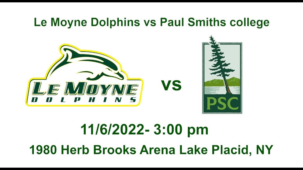 Le Moyne College Ice Hockey vs Paul Smiths college 11/6/2022 YouTube