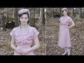 A Pink Velveteen 1940's Dress : Sewing Vlog