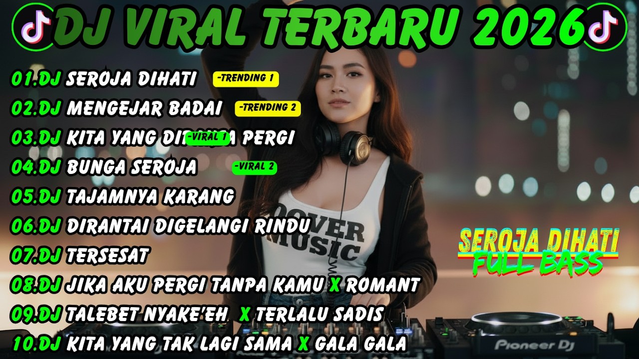 DJ VIRAL TIKTOK TERBARU 2026 🎵 SEROJA DIHATI - DJ MENGEJAR BADAI 🎵 POWERFULL BASS JEDAG JEDUG