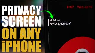 Information How to Enable the PRIVACY SCREEN on ANY iPhone ! Update