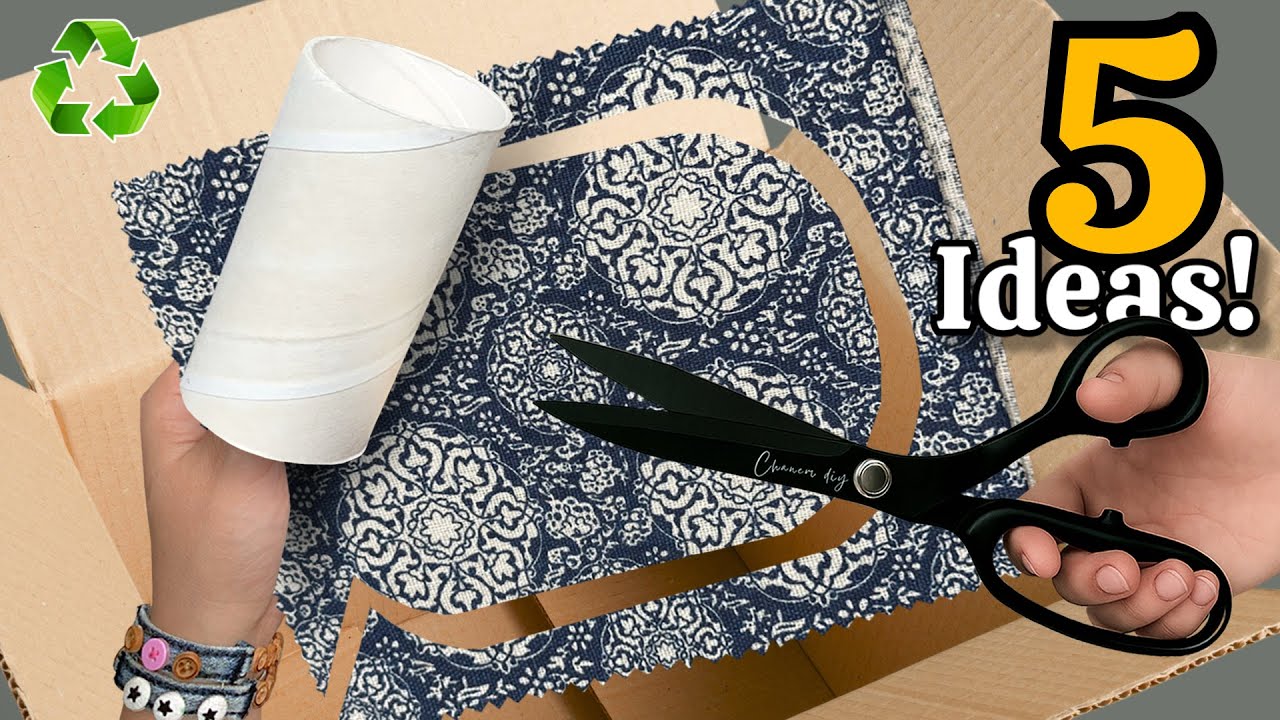 Превращаем картон и отходы 😍♻️ 5 гениальных идей переработки, которые вас удивят!