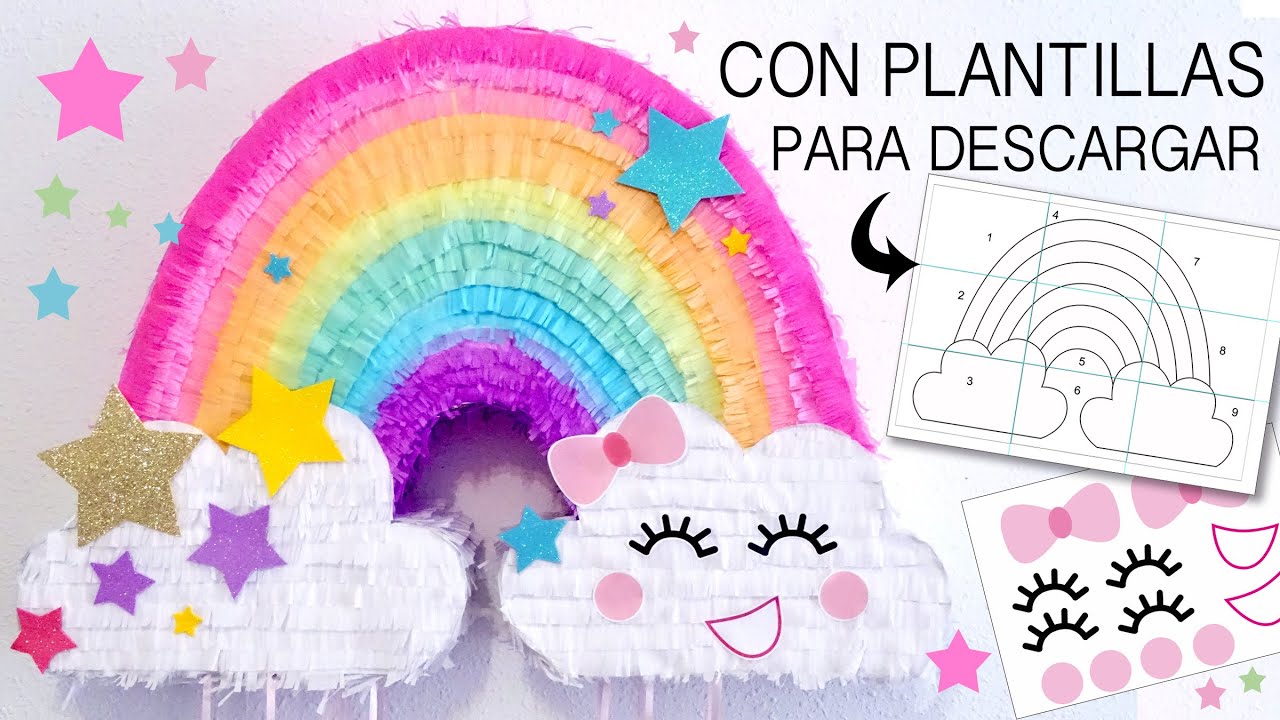 Piñata Arco Iris Lluvia de Amor