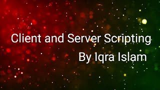 Servicenow - Client Side and Server Side Scripting