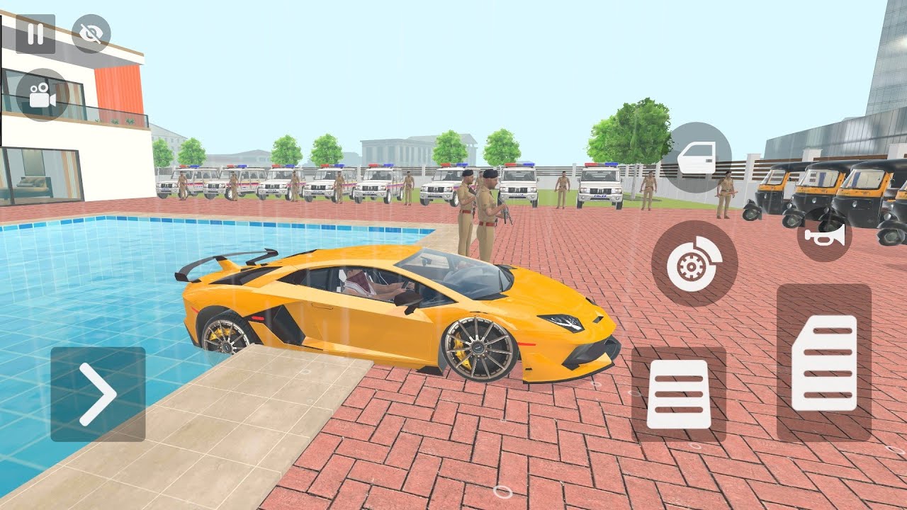 🤑 indian auto thieft Android game 🎮🚨🚗franklin purchased lamborghini and ordered 🛺 auto 🚓 police car 