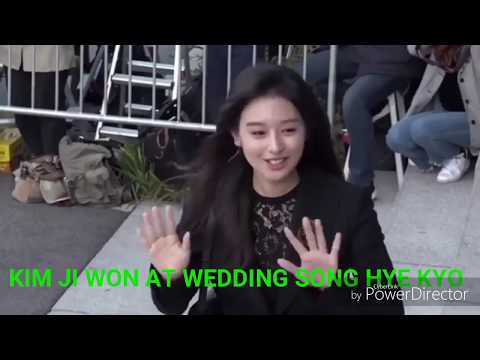 KIM JI WON AT WEDDING  SONG HYE KYO