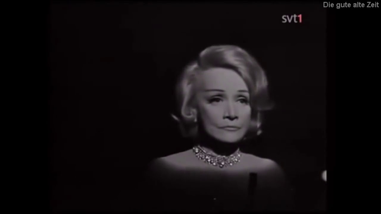 Marlene Dietrich: "Sag mir wo die Blumen sind" - YouTube