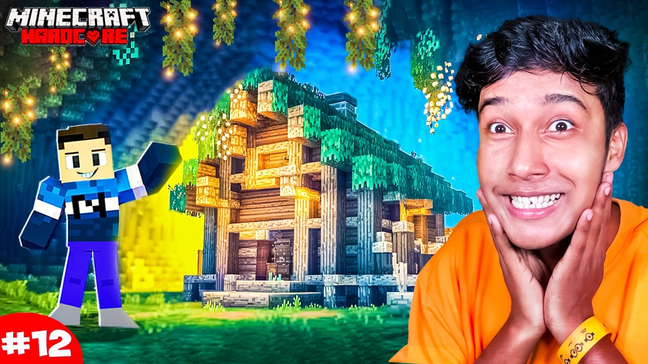 Building Lush Cave Base in Minecraft Hardcore - Part 12 - YouTube