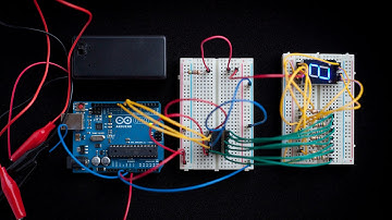 Arduino Uno, Shift Register, Seven Segment Display