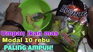 Joss ‼️ Umpan ikan mas modal ceban bikin mancing gak sempat ngopi.
