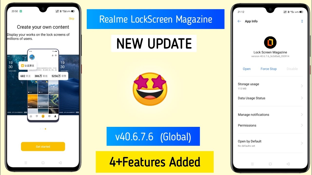 Realme Lockscreen Magazine Update (Version 40.6.7.6) 4+ features Added |  Realme UI 2.0 Magazine⚡