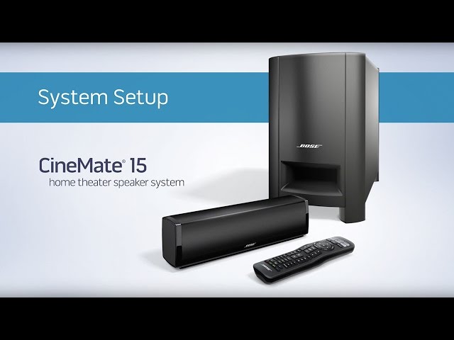 Bose CineMate 15 - System - YouTube