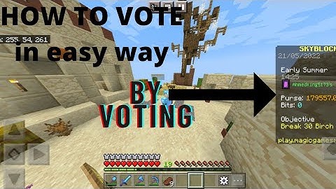 How to vote easily in minecraft in magic games server |ANMOL THAREJA |AT GAMING8839 | #magicgames