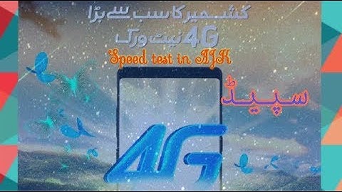 Telenor 4g Internet Speed Test at Daggar Azad Kashmir