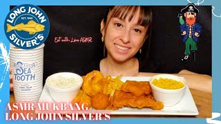 ASMR Eating Long John Silver Fish n Shrimp (Real eating sounds) Mukbang Eating Show and Mouth Sounds