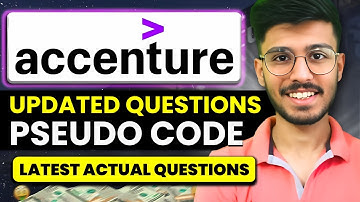 Accenture Updated Pseudo Code Questions 😱| Latest Pseudo Code Questions asked in Accenture🔥