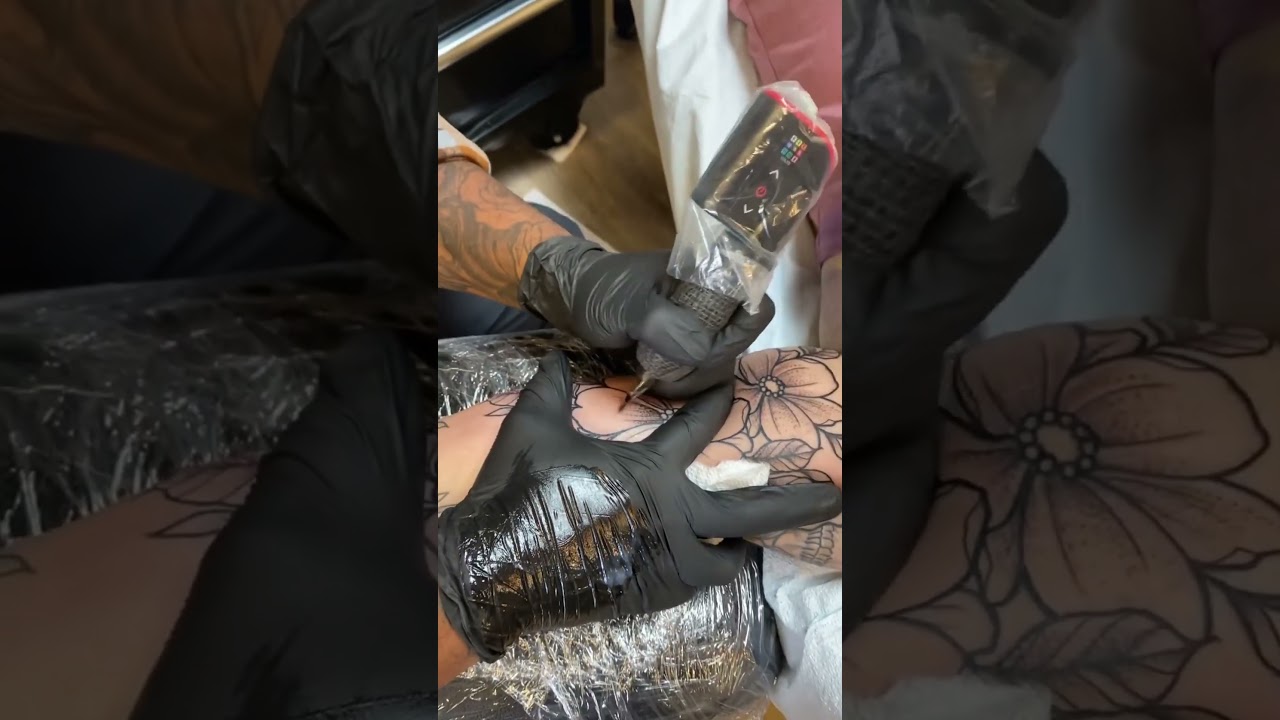 Inner Arm Peony Tattoo 