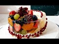 Fruit sponge cake with jelly/Фруктовый бисквит с желе/Jelly pasta