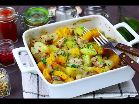 Рагу из тыквы в духовке