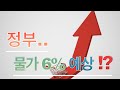 정부 한국경제 물가상승률 6% 예상?? 물가 상승 대책은???
