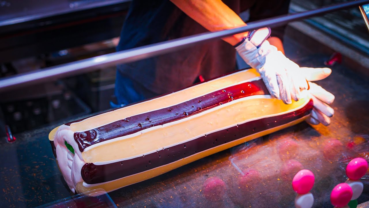 【パパブブレ】シマシマ金太郎飴！？Handmade Candy Making in Japan　Japanese Street Food